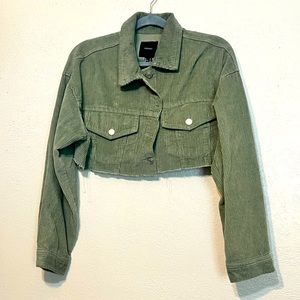 Cropped corduroy jacket
